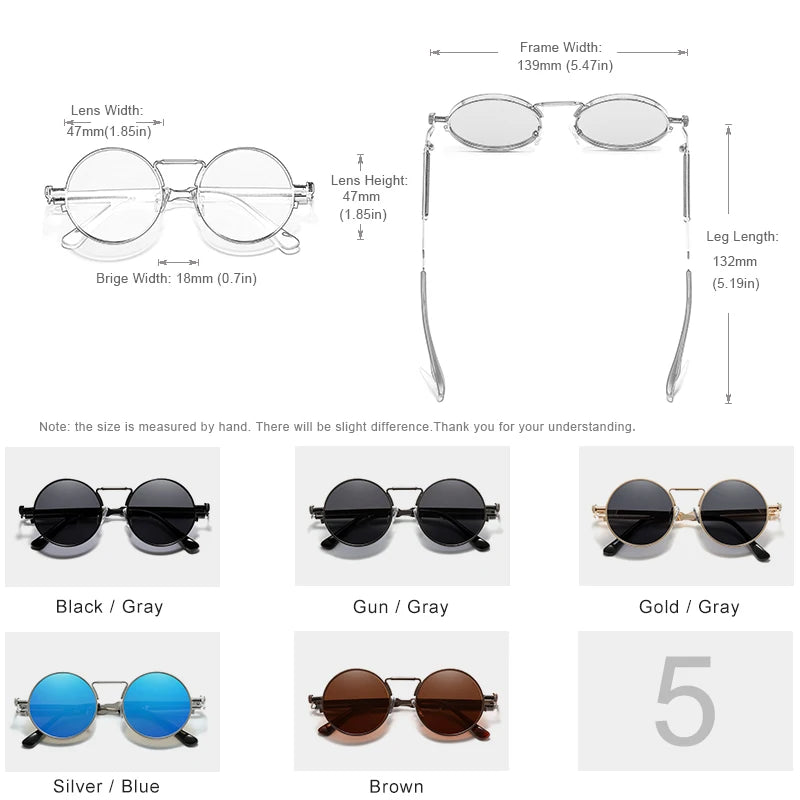 Retro Steampunk Polarized Sunglasses